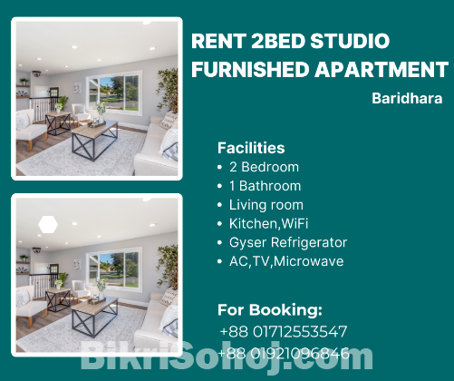 RENT Furnished And Serviced Two-Bedroom Studio Apartment